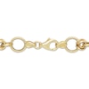 Thumbnail Image 3 of Solid Byzantine Chain Link Bracelet 10K Yellow Gold 7.5&quot;