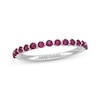 Thumbnail Image 0 of Neil Lane Rhodolite Garnet Wedding Band 14K White Gold