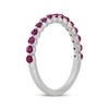 Thumbnail Image 1 of Neil Lane Rhodolite Garnet Wedding Band 14K White Gold