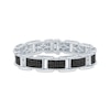 Thumbnail Image 1 of Men's Black Diamond Bracelet 6-5/8 ct tw Sterling Silver 8.5&quot;