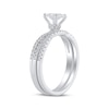 Thumbnail Image 2 of Princess-Cut Diamond Bridal Set 1 ct tw 18K White Gold