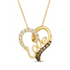 Thumbnail Image 0 of Le Vian Diamond "Love" Heart Necklace 1/3 ct tw 14K Honey Gold 20"