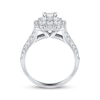 Thumbnail Image 3 of Emerald-Cut Diamond Double Halo Engagement Ring 1-3/4 ct tw 14K White Gold