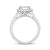 Thumbnail Image 3 of Multi-Diamond Cushion Halo Engagement Ring 1 ct tw 14K White Gold