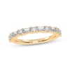 Thumbnail Image 1 of Baguette & Round-Cut Diamond Anniversary Ring 1/2 ct tw 14K Yellow Gold