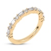 Thumbnail Image 2 of Baguette & Round-Cut Diamond Anniversary Ring 1/2 ct tw 14K Yellow Gold