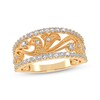 Thumbnail Image 1 of Diamond Scroll Filigree Ring 1/2 ct tw 14K Yellow Gold