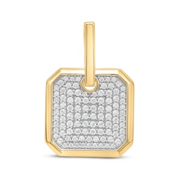 Multi-Diamond Polygon Charm 1 ct tw 10K Yellow Gold