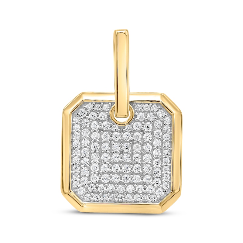 Main Image 1 of Multi-Diamond Polygon Charm 1 ct tw 10K Yellow Gold