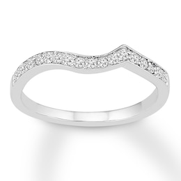 Diamond Wedding Band 1/4 ct tw Round-cut 14K White Gold