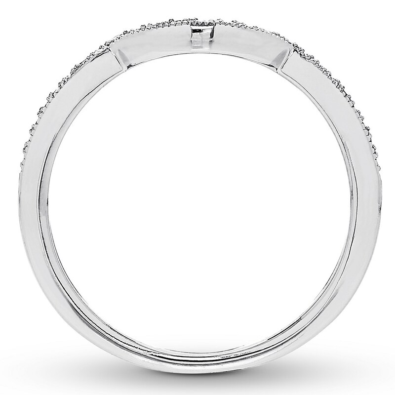 Main Image 2 of Diamond Wedding Band 1/8 ct tw Round-cut 14K White Gold