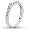 Thumbnail Image 3 of Diamond Wedding Band 1/8 ct tw Round-cut 14K White Gold