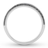 Thumbnail Image 2 of Neil Lane Men's Black Diamond Band 1/2 ct tw 14K White Gold