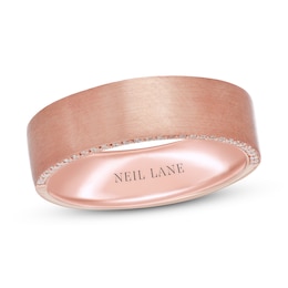 Neil Lane Men's Diamond Wedding Band 1/5 ct tw 14K Rose Gold