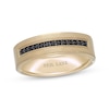 Thumbnail Image 1 of Neil Lane Men's Black Diamond Wedding Band 1/6 ct tw 14K Yellow Gold