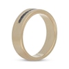 Thumbnail Image 2 of Neil Lane Men's Black Diamond Wedding Band 1/6 ct tw 14K Yellow Gold