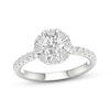 Thumbnail Image 1 of Diamond Halo Engagement Ring 1-1/3 ct tw 14K White Gold