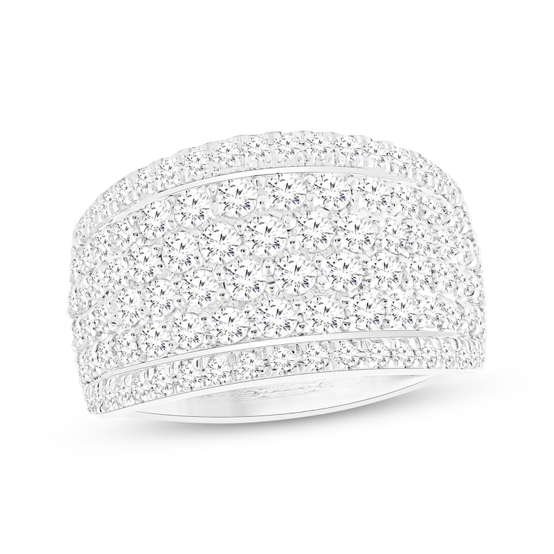 Main Image 1 of Lab-Grown Diamonds by KAY Multi-Row Ring 2 ct tw 14K White Gold