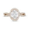 Thumbnail Image 3 of Neil Lane Artistry Oval-Cut Lab-Grown Diamond Halo Engagement Ring 2-1/2 ct tw 14K Yellow Gold