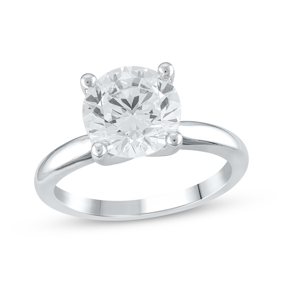 Lab-Created Diamonds by KAY Round-Cut Solitaire Engagement Ring 3 ct tw ...