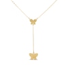 Thumbnail Image 0 of Butterfly Y Necklace 14K Yellow Gold 18”