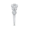 Thumbnail Image 2 of Baguette & Round-Cut Diamond Anniversary Band 1/2 ct tw 10K White Gold