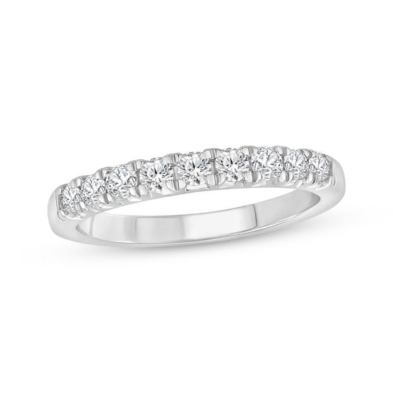 Diamond Anniversary Ring 1/2 ct tw 10K White Gold