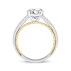 Thumbnail Image 3 of Threads of Love Round-Cut Lab-Grown Diamond Engagement Ring 2-1/4 ct tw 14K Two-Tone Gold