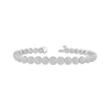 Thumbnail Image 1 of Baguette & Round-Cut Diamond Round-Link Bracelet 3 ct tw 10K White Gold 7.25&quot;