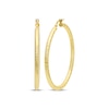 Thumbnail Image 0 of Italian Brilliance Diamond-Cut Hoop Earrings 14K Yellow Gold 40mm