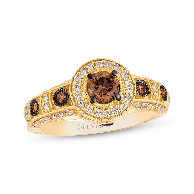 Main Image 1 of Le Vian Diamond Ring 7/8 ct tw 14K Honey Gold