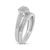 Thumbnail Image 1 of Multi-Diamond Center Heart-Shaped Engagement Ring 1/10 ct tw Sterling Silver