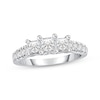 Thumbnail Image 1 of Princess-Cut Diamond Three-Stone Engagement Ring 1-1/2 ct tw 10K White Gold