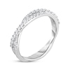 Thumbnail Image 1 of Diamond Crossover Ring 1/3 ct tw 10K White Gold