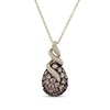 Thumbnail Image 1 of Le Vian Diamond Ribbon Teardrop Necklace 1-1/8 ct tw 14K Honey Gold 18&quot;