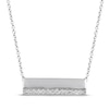 Thumbnail Image 1 of Diamond Bar Necklace 1/10 ct tw Sterling Silver 18&quot;