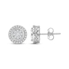 Thumbnail Image 1 of Multi-Diamond Stud Earrings 1/2 ct tw 10K White Gold