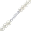Thumbnail Image 2 of Cultured Pearl Strand & Link Necklace Sterling Silver 18"