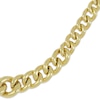 Thumbnail Image 2 of Hollow Puffy Graduated Curb Chain Necklace 10K Yellow Gold 20&quot;