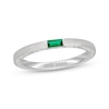 Thumbnail Image 1 of Neil Lane Baguette-Cut Natural Emerald Anniversary Ring 14K White Gold