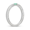 Thumbnail Image 2 of Neil Lane Baguette-Cut Natural Emerald Anniversary Ring 14K White Gold