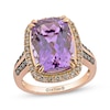 Thumbnail Image 0 of Le Vian Cushion-Cut Amethyst Ring 3/8 ct tw Diamonds 14K Strawberry Gold