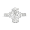 Thumbnail Image 3 of Neil Lane Artistry Heritage Oval-Cut Lab-Grown Diamond Engagement Ring 4-3/8 ct tw Platinum