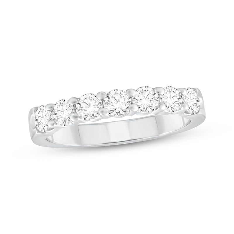 Main Image 1 of Diamond Seven-Stone Anniversary Ring 1 ct tw Platinum