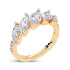 Thumbnail Image 2 of Lab-Grown Diamonds by KAY Marquise-Cut Tilted Ring 2 ct tw 14K Yellow Gold