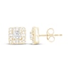 Thumbnail Image 1 of Lab-Grown Diamonds by KAY Princess, Baguette & Round-Cut Stud Earrings 1 ct tw 14K Yellow Gold