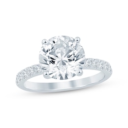 Adore Lab-Grown Diamonds Round-Cut Engagement Ring 3-3/8 ct tw 14K White Gold