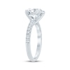 Thumbnail Image 2 of Lab-Grown Diamonds by KAY Round-Cut Engagement Ring 3-3/8 ct tw 14K White Gold