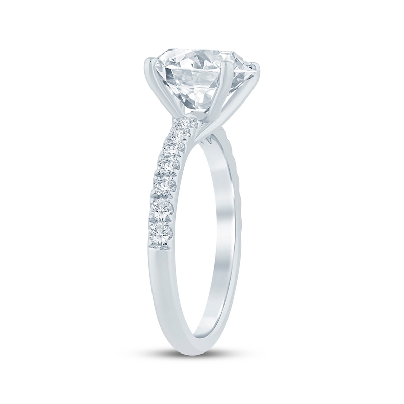 Main Image 2 of Lab-Grown Diamonds by KAY Round-Cut Engagement Ring 3-3/8 ct tw 14K White Gold