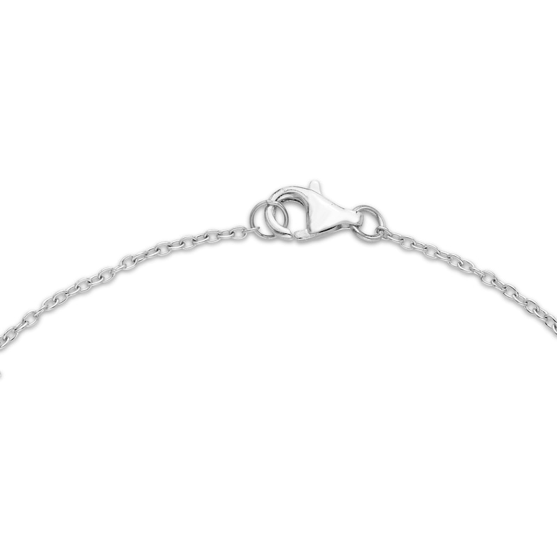 Main Image 3 of Multi-Diamond Station Bracelet 1/3 ct tw 14K White Gold 7&quot;